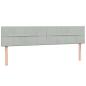 Preview: Boxspringbett mit Matratze Hellgrau 180x220 cm Samt