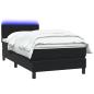 Preview: Boxspringbett mit Matratze Schwarz 90x210 cm Samt