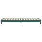 Preview: Boxspringbett ohne Matratze Dunkelgrün 90x220 cm Samt