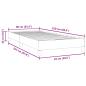 Preview: Boxspringbett ohne Matratze Dunkelgrün 90x220 cm Samt