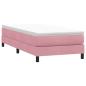 Preview: Boxspringbett ohne Matratze Rosa 100x220 cm Samt