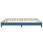 Preview: ARDEBO.de - Boxspringbett ohne Matratze Dunkelblau 200x210 cm Samt