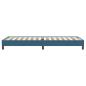 Preview: Boxspringbett ohne Matratze Dunkelblau 80x220 cm Samt