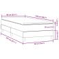 Preview: ARDEBO.de - Boxspringbett mit Matratze Rosa 90x220 cm Samt