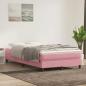 Preview: ARDEBO.de - Boxspringbett ohne Matratze Rosa 120x220 cm Samt
