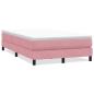 Preview: Boxspringbett ohne Matratze Rosa 120x220 cm Samt