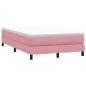 Preview: Boxspringbett ohne Matratze Rosa 120x220 cm Samt