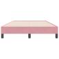 Preview: Boxspringbett ohne Matratze Rosa 120x220 cm Samt