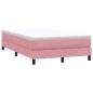 Preview: Boxspringbett mit Matratze Rosa 120x220 cm Samt