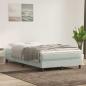 Preview: ARDEBO.de - Boxspringbett mit Matratze Hellgrau 120x220 cm Samt