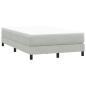 Preview: Boxspringbett mit Matratze Hellgrau 120x220 cm Samt
