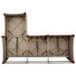 Preview: 3-tlg. Garten-Sofagarnitur mit Kissen L-Form Beige Poly Rattan