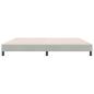 Preview: Boxspringbett ohne Matratze Hellgrau 180x220 cm Samt