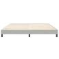 Preview: Boxspringbett ohne Matratze Hellgrau 200x220 cm Samt