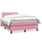 Preview: Boxspringbett mit Matratze Rosa 120x220 cm Samt