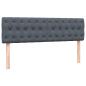 Preview: Boxspringbett mit Matratze Dunkelgrau 140x210 cm Samt