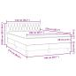 Preview: Boxspringbett mit Matratze Dunkelgrau 140x210 cm Samt