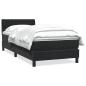 Preview: Boxspringbett mit Matratze Schwarz 80x220 cm Samt