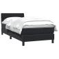 Preview: Boxspringbett mit Matratze Schwarz 80x220 cm Samt
