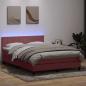 Preview: ARDEBO.de - Boxspringbett mit Matratze Rosa 160x220 cm Samt
