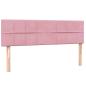 Preview: Boxspringbett mit Matratze Rosa 160x220 cm Samt
