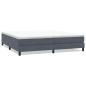 Preview: Boxspringbett ohne Matratze Dunkelgrau 200x210 cm Samt