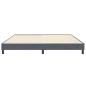 Preview: Boxspringbett ohne Matratze Dunkelgrau 200x210 cm Samt