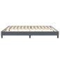Preview: Boxspringbett ohne Matratze Dunkelgrau 200x210 cm Samt