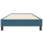 Preview: ARDEBO.de - Boxspringbett ohne Matratze Dunkelblau 100x220 cm Samt