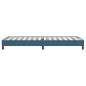 Preview: Boxspringbett ohne Matratze Dunkelblau 100x220 cm Samt