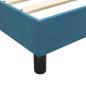 Preview: Boxspringbett ohne Matratze Dunkelblau 100x220 cm Samt