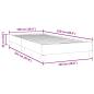Preview: Boxspringbett ohne Matratze Dunkelblau 100x220 cm Samt