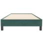 Preview: Boxspringbett ohne Matratze Dunkelgrün 80x220 cm Samt