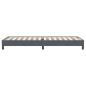 Preview: Boxspringbett ohne Matratze Dunkelgrau 80x220 cm Samt