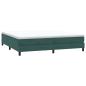 Preview: Boxspringbett ohne Matratze Dunkelgrün 200x210 cm Samt