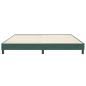 Preview: Boxspringbett ohne Matratze Dunkelgrün 200x210 cm Samt
