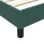Preview: Boxspringbett ohne Matratze Dunkelgrün 200x210 cm Samt