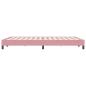 Preview: ARDEBO.de - Boxspringbett ohne Matratze Rosa 140x220 cm Samt