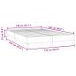 Preview: Boxspringbett ohne Matratze Rosa 140x220 cm Samt