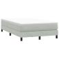 Preview: Boxspringbett ohne Matratze Hellgrau 120x220 cm Samt