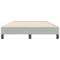 Preview: Boxspringbett ohne Matratze Hellgrau 120x220 cm Samt