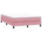 Preview: Boxspringbett ohne Matratze Rosa 160x220 cm Samt