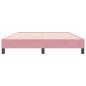 Preview: Boxspringbett ohne Matratze Rosa 160x220 cm Samt