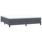 Preview: Boxspringbett ohne Matratze Dunkelgrau 200x220 cm Samt