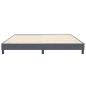 Preview: Boxspringbett ohne Matratze Dunkelgrau 200x220 cm Samt