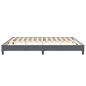 Preview: Boxspringbett ohne Matratze Dunkelgrau 200x220 cm Samt