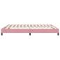 Preview: Boxspringbett ohne Matratze Rosa 180x220 cm Samt