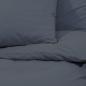 Preview: Bettwäsche-Set Anthrazit 140x200 cm Baumwolle