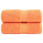 Preview: ARDEBO.de - Premium-Seiftücher SOLUND 2 Stk. Orange 30x30 cm 600 g/m²