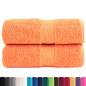 Preview: Premium-Seiftücher SOLUND 2 Stk. Orange 30x30 cm 600 g/m²